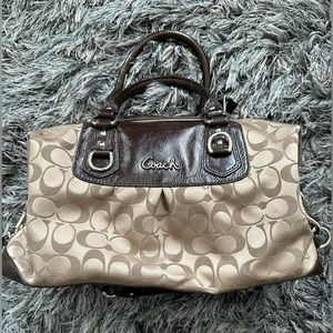 Coach Signature Brown Ashley Satchel